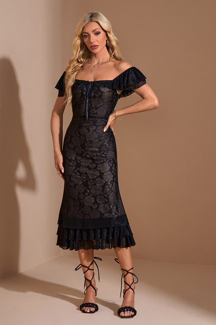 Robe Dentelle Mélodie Nocturne - gallery 3