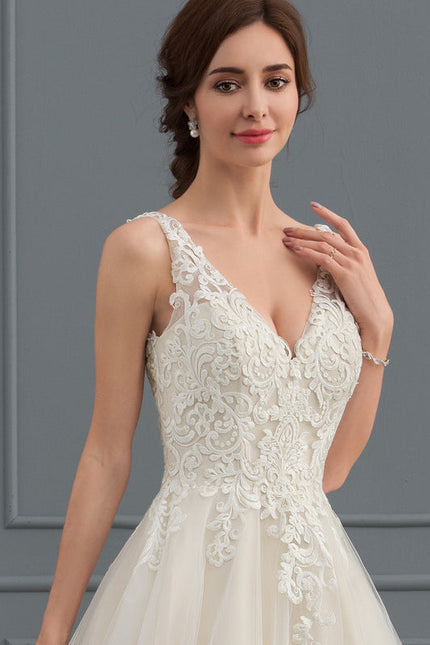 Robe Dentelle Tulle Délicate - gallery 1