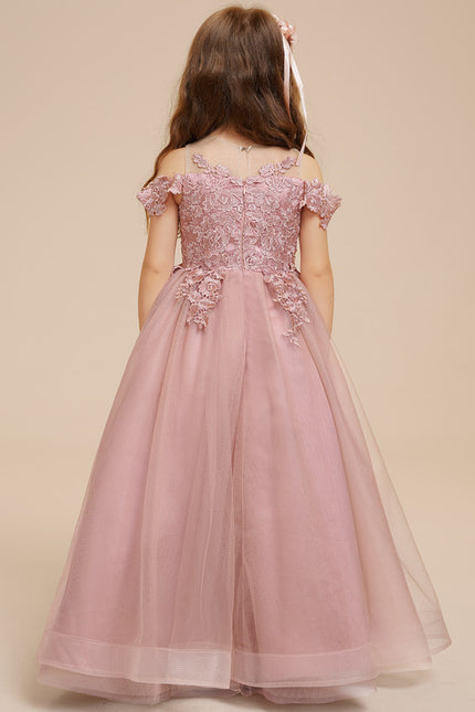 Robe Dentelle Boheme Rose - gallery 5