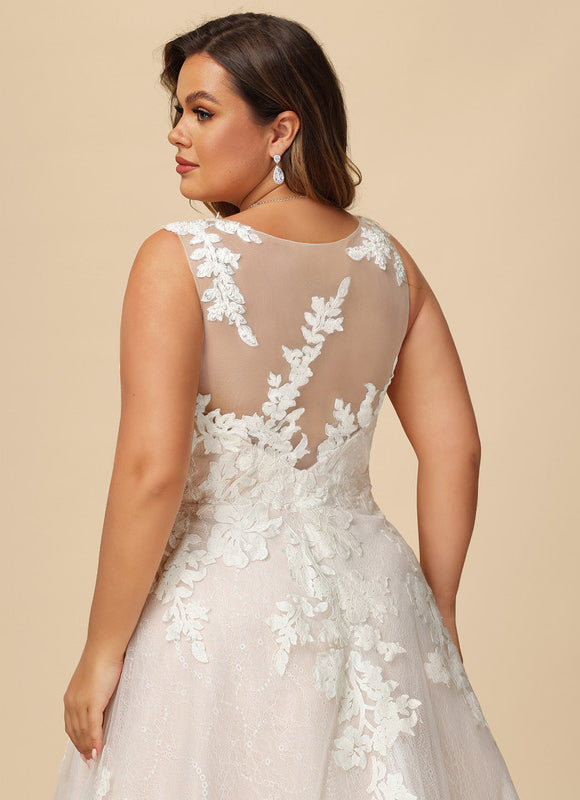 Robe Dentelle Éblouissante Florale - gallery 9