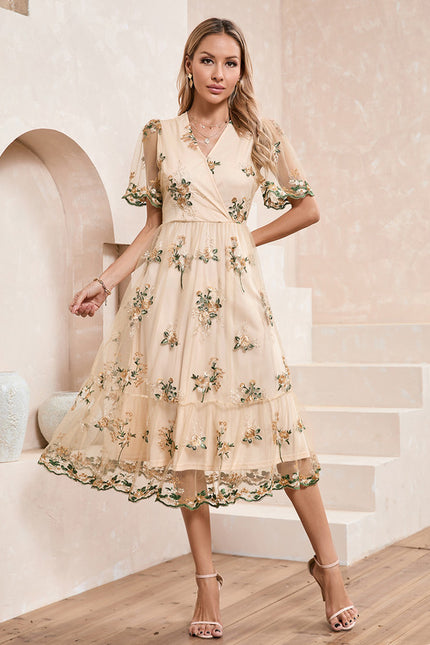 Robe Dentelle Brodée - gallery 6