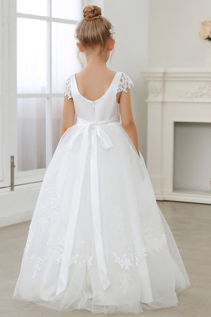 Robe Dentelle Nuptiale Enfant Tulle - gallery 3