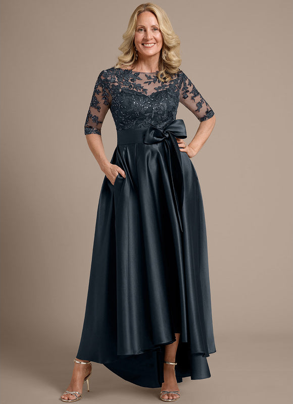 Robe Bleu Marine Dentelle Mariage