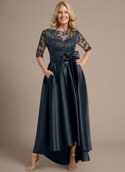 Robe Bleu Marine Dentelle Mariage