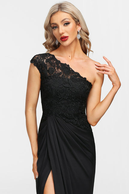 Robe Dentelle Asymétrique Soirée - gallery 1