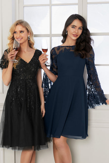 Robe Dentelle Éclat Tulle Nocturne - gallery 6