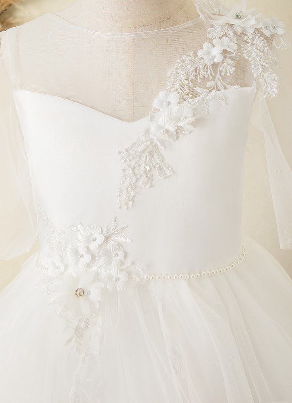 Robe Dentelle Cérémonie Aérienne - gallery 4