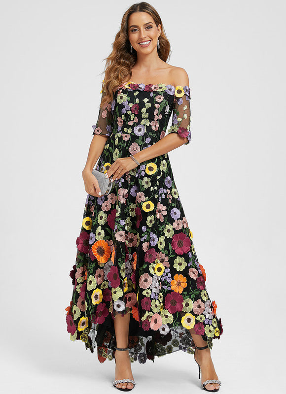 Robe Dentelle Bohème Éclatante - gallery 2
