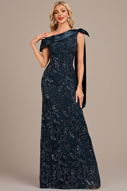 Robe Dentelle Satin Pailletée