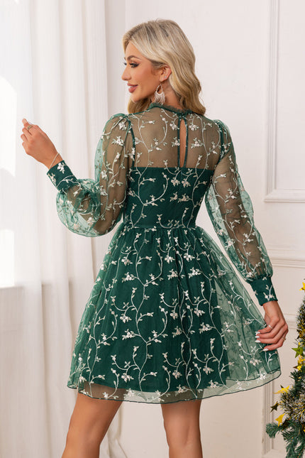 Robe Courte Dentelle Transparente - gallery 1
