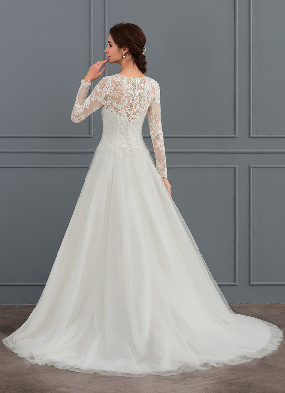 Robe Dentelle Mariage Tulle - gallery 3