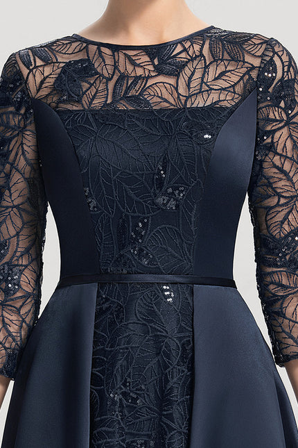 Robe Dentelle Satin Étoilé - gallery 5