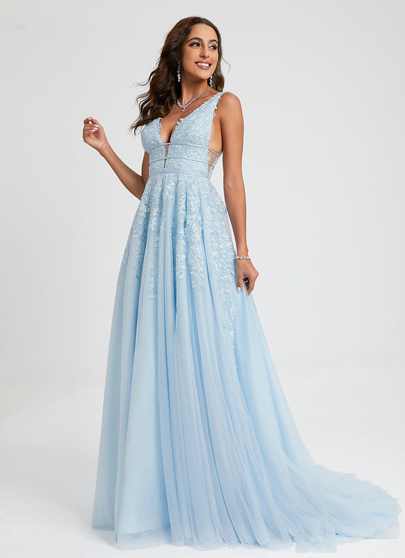 Robe Dentelle Azur Délicate - gallery 4