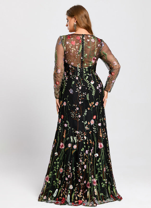 Robe Dentelle Florale Éthérée - gallery 9
