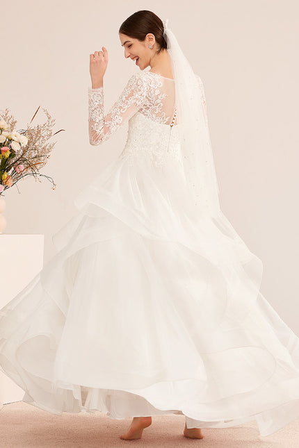 Robe Dentelle Nuptiale Aérienne - gallery 6