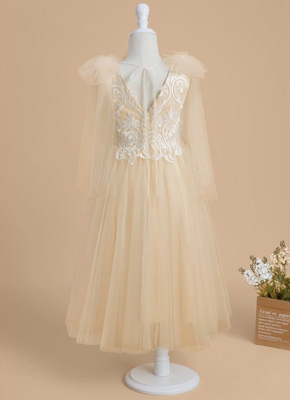 Robe Dentelle Champagne - gallery 3