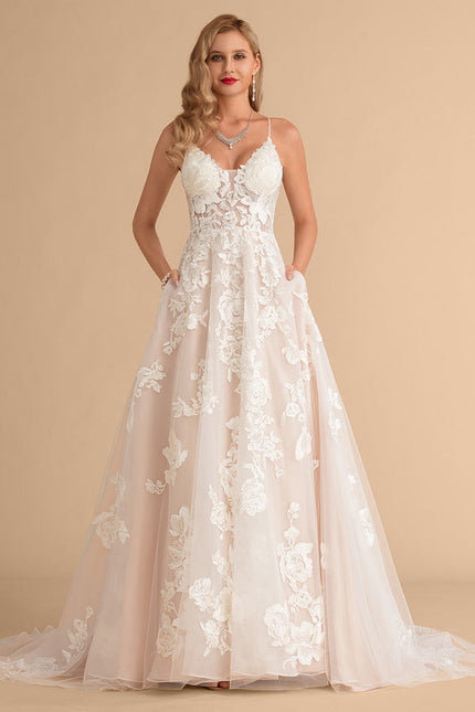 Robe Longue Ecru Dentelle - gallery 5