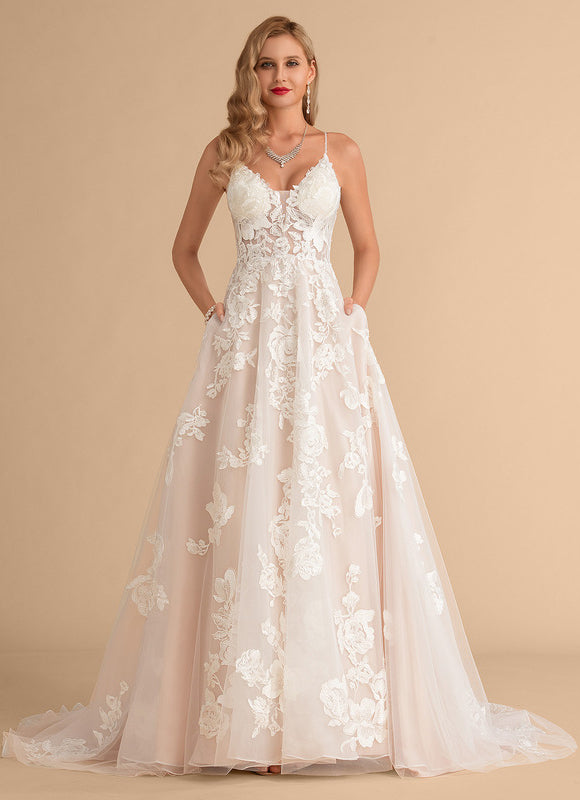 Robe Longue Ecru Dentelle - gallery 5