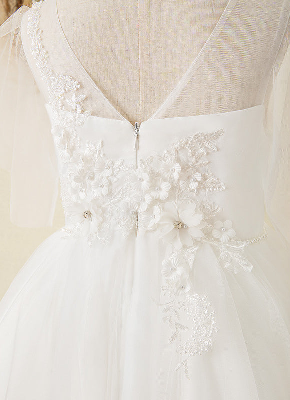 Robe Dentelle Cérémonie Aérienne - gallery 1