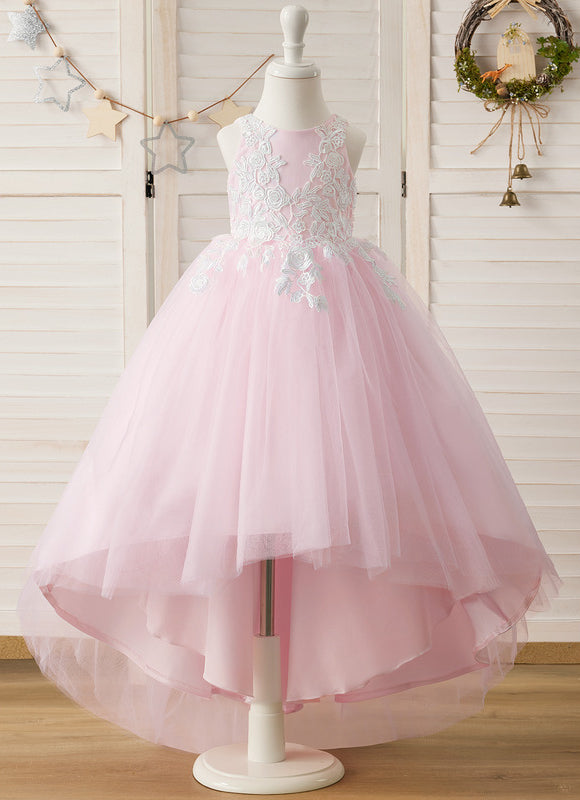 Robe Dentelle Asymétrique Fleurie