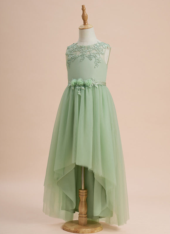 Robe Dentelle Émeraude Enchantée