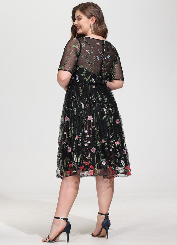 Robe Dentelle Genoux - gallery 6