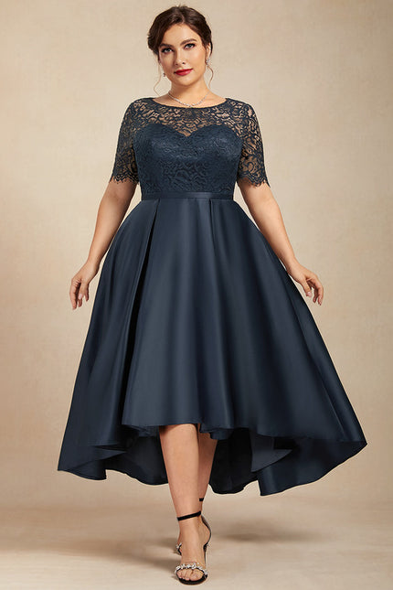 Robe De Soirée Soie Et Dentelle - gallery 6