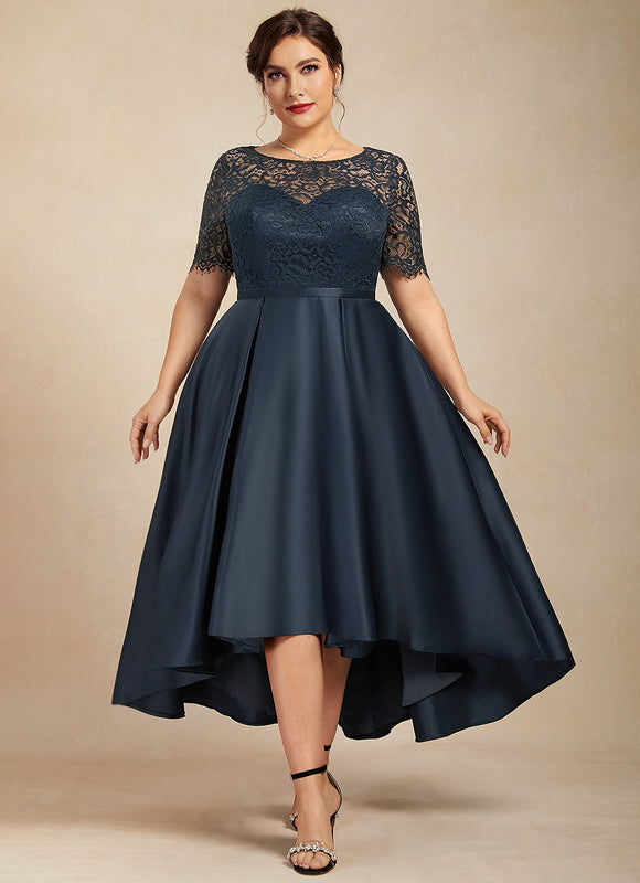 Robe De Soirée Soie Et Dentelle - gallery 6