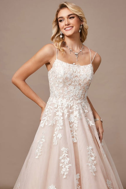 Robe Dentelle Princesse Tulle Floral - gallery 5
