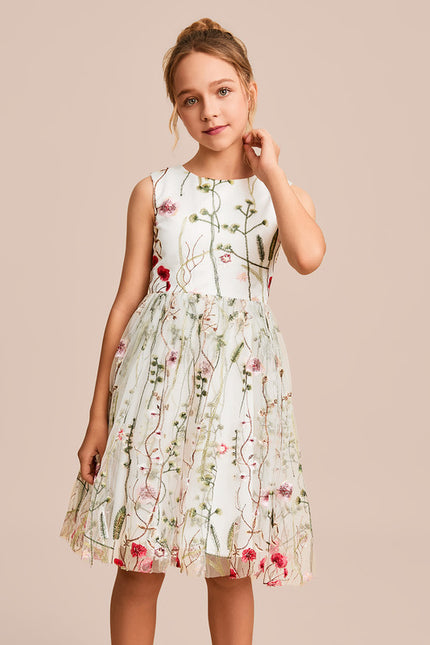 Robe Dentelle Fleurie Légère - gallery 1