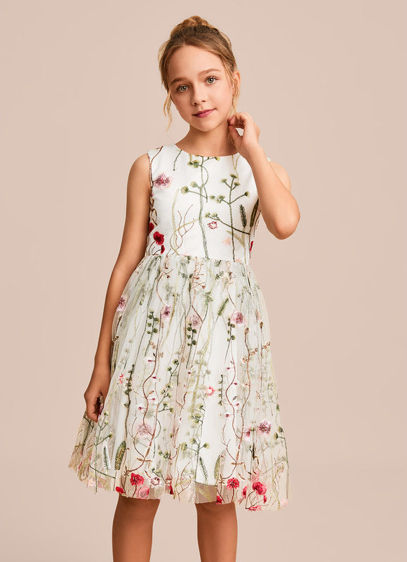 Robe Dentelle Fleurie Légère - gallery 1