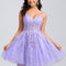Robe Dentelle Courte Tulle Floral