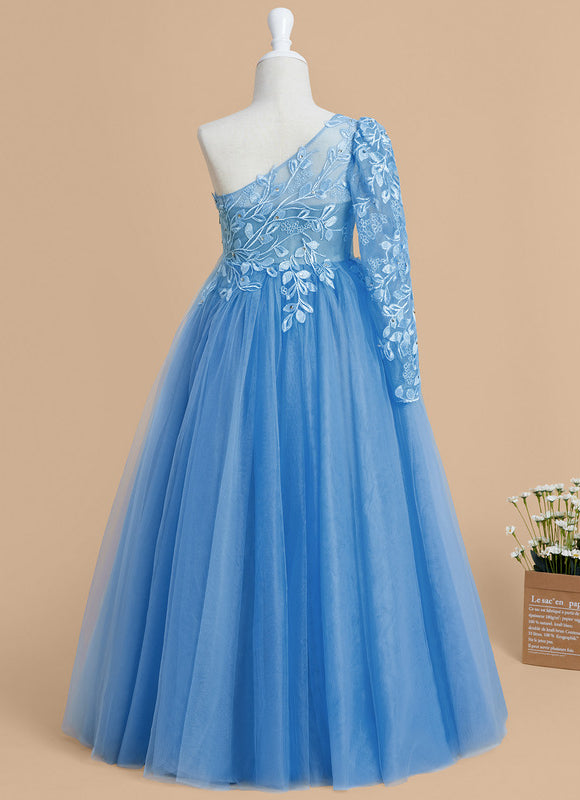 Robe Dentelle Bleue Florale - gallery 7