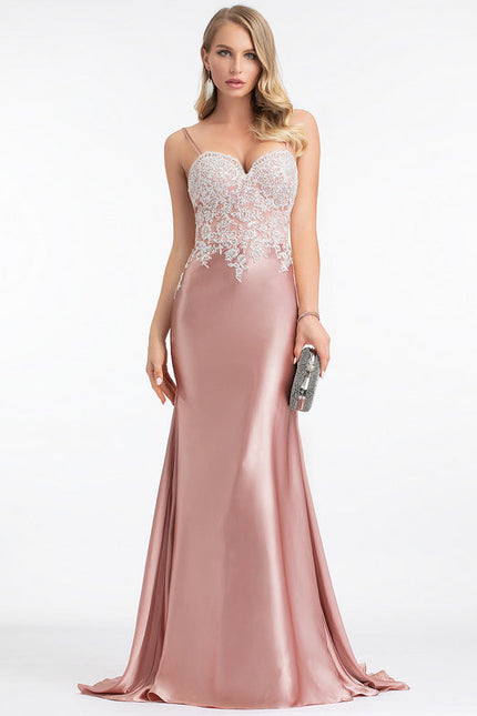 Robe Dentelle Sirène Satinée - gallery 1