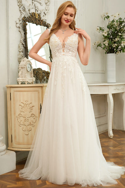 Robe Dentelle Élégance Nuptiale Tulle - gallery 3