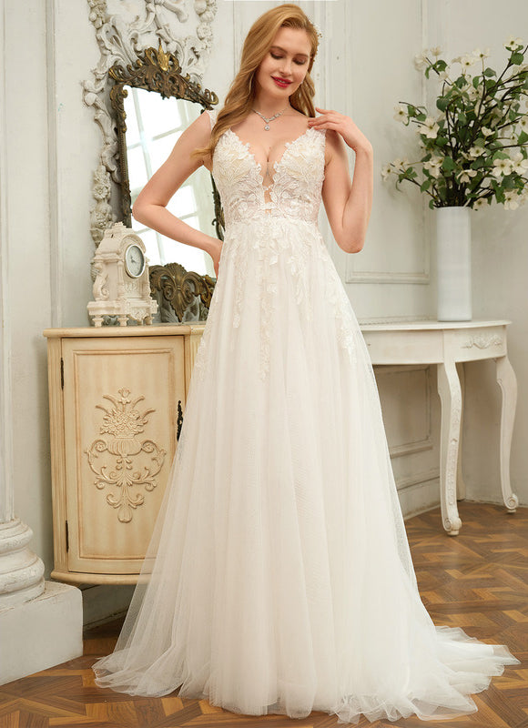 Robe Dentelle Élégance Nuptiale Tulle - gallery 3