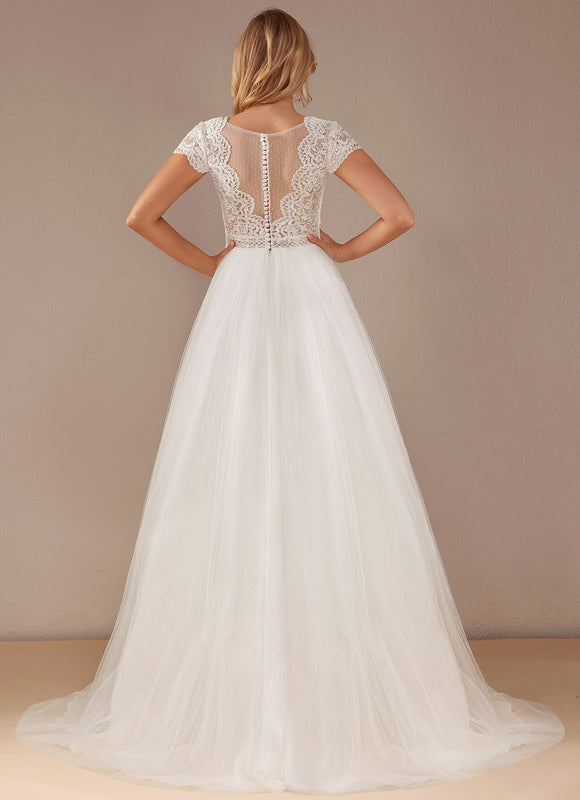 Robe Dentelle Élégance Nuptiale Tulle - gallery 6