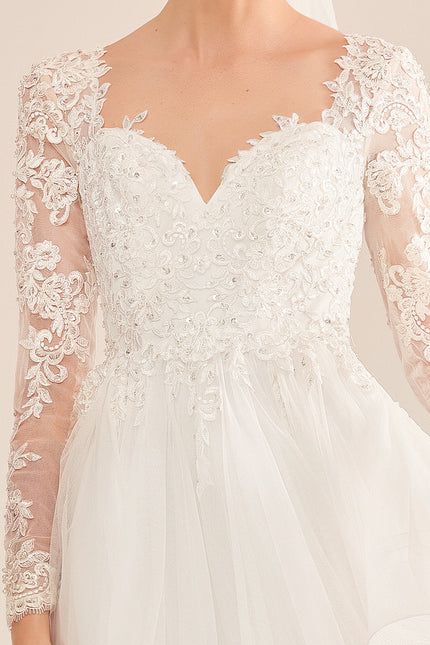 Robe Dentelle Nuptiale Aérienne - gallery 1