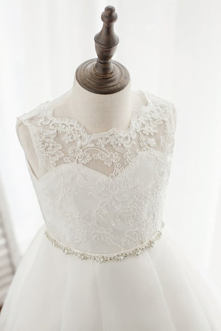 Robe Dentelle Enfant Organza - gallery 4