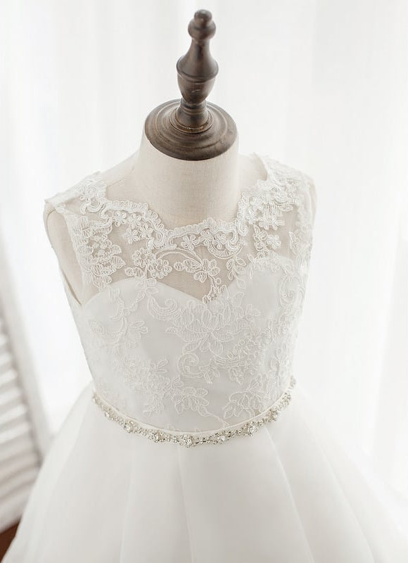 Robe Dentelle Enfant Organza - gallery 4