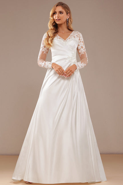 Robe Dentelle Satinée Raffinée - gallery 2