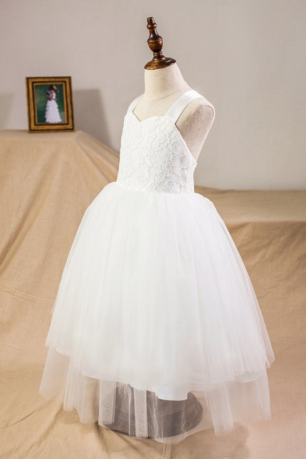 Robe Dentelle Tulle Satinée - gallery 4