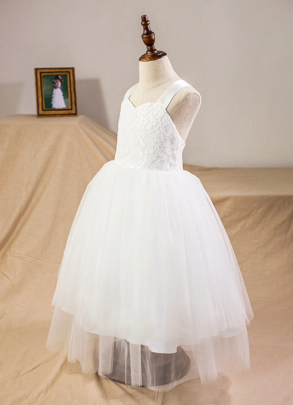 Robe Dentelle Tulle Satinée - gallery 4