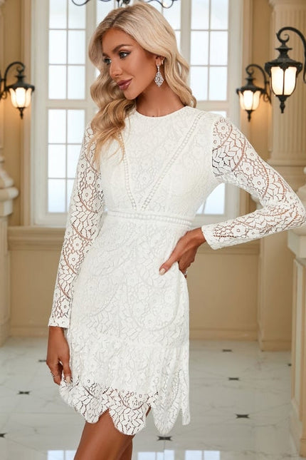 Robe Moulante Dentelle Noire - gallery 2