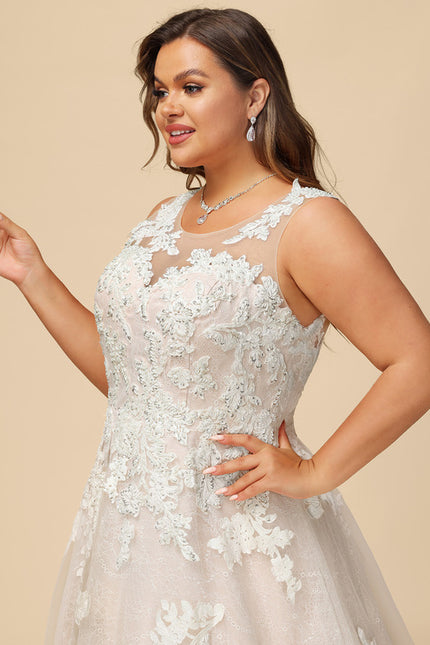 Robe Dentelle Éblouissante Florale - gallery 7
