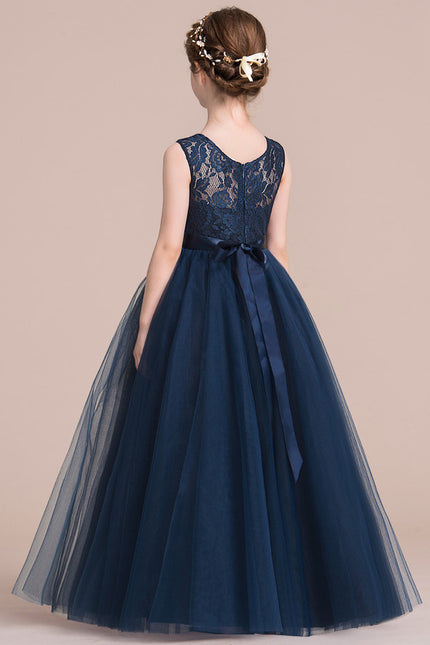 Robe Dentelle Émeraude Satinée - gallery 3