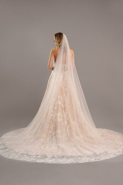 Robe Dentelle Nuptiale Florale - gallery 6