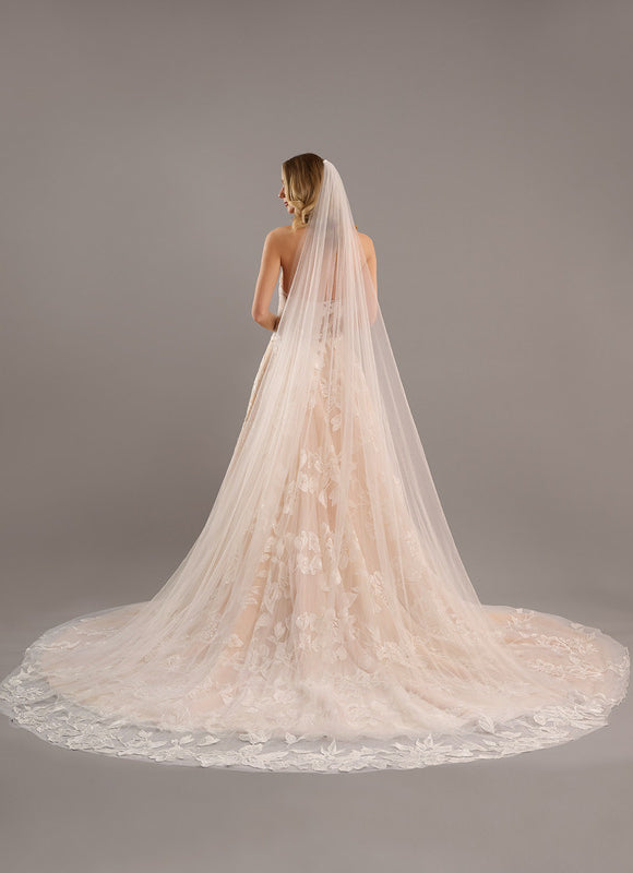 Robe Dentelle Nuptiale Florale - gallery 6