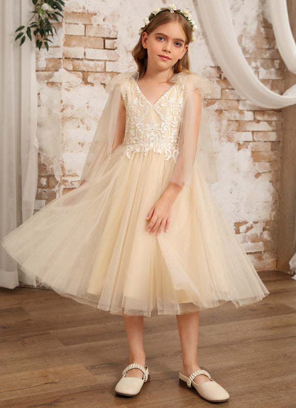 Robe Dentelle Champagne - gallery 1