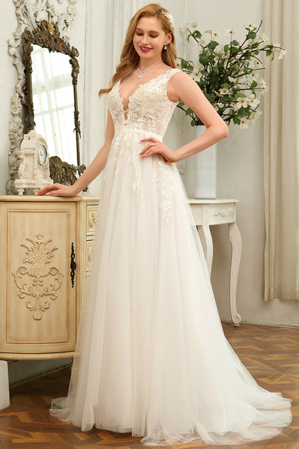 Robe Dentelle Élégance Nuptiale Tulle - gallery 2